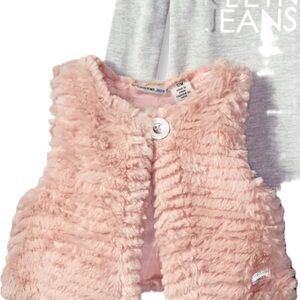 Pink Faux Fur Vest